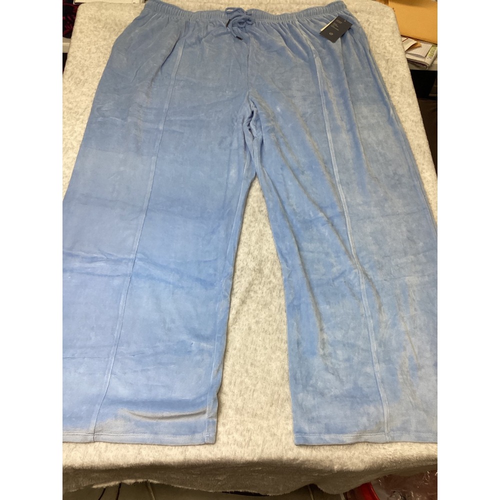 Universal Thread Women 3X Sky Blue Velour Wide Leg Lounge Pants NWT
